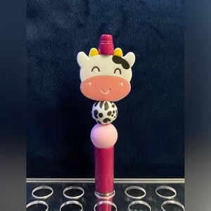 CUTE COW HANDMADE BEAD-ABLE PEN